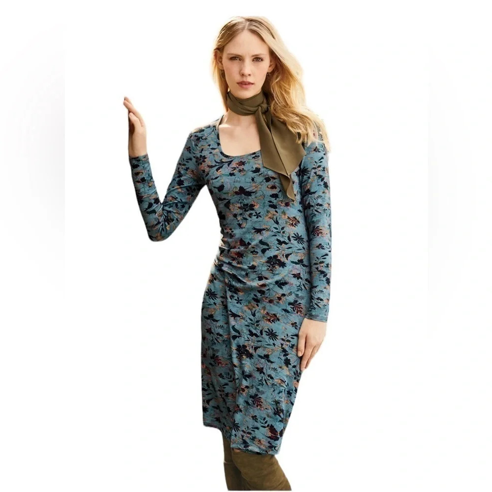 Peruvian Connection Womens Dress Size Large Autumn Leaves